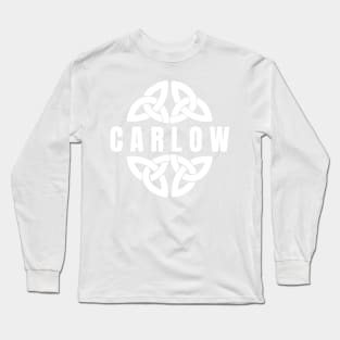 Carlow in Celtic Knot, Ireland Long Sleeve T-Shirt